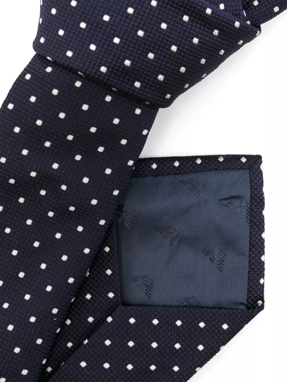 Affordable Emporio Armani polka dot print silk tie Men 0116