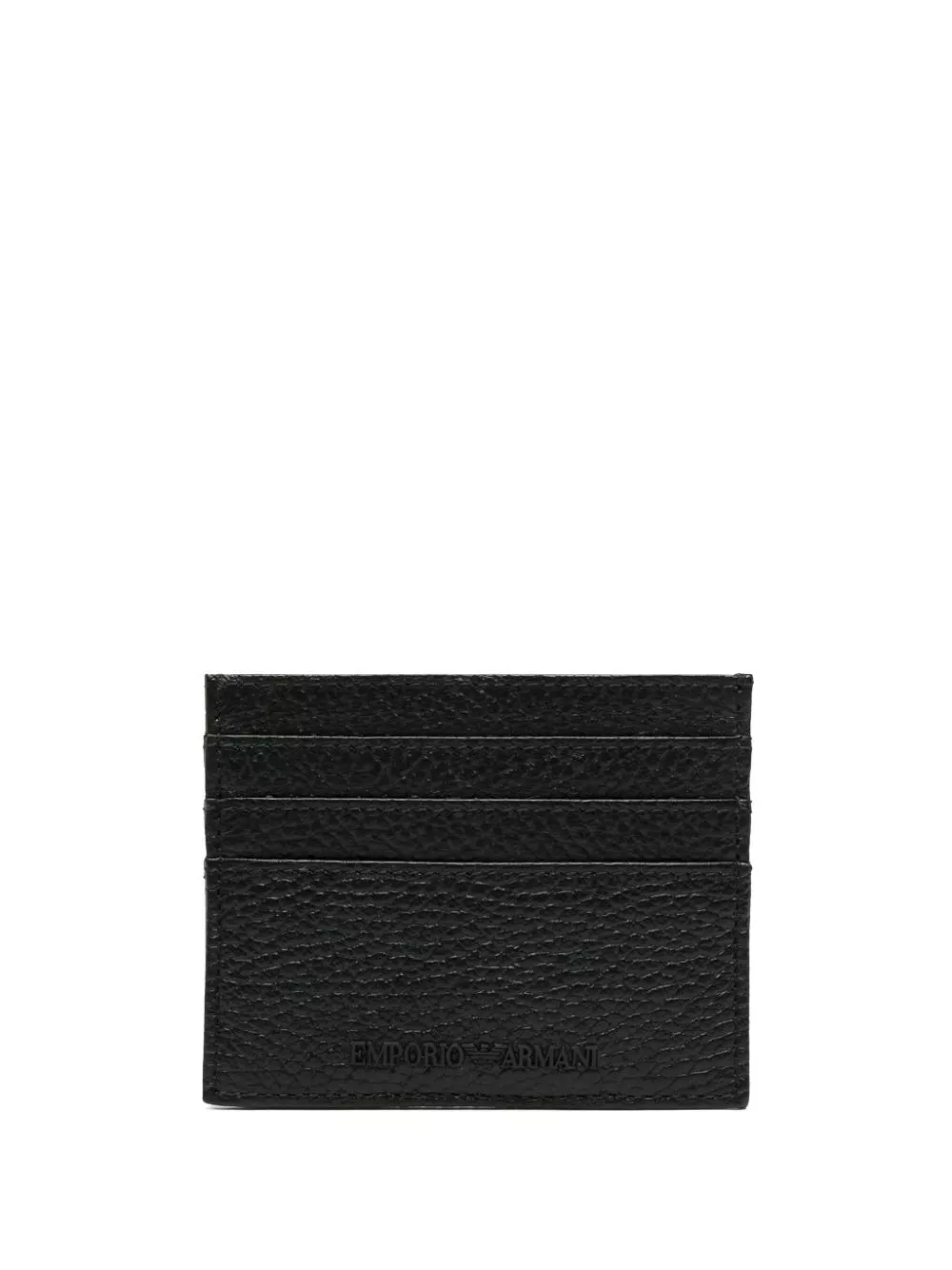 Emporio Armani logo-debossed leather cardholder Men 0116