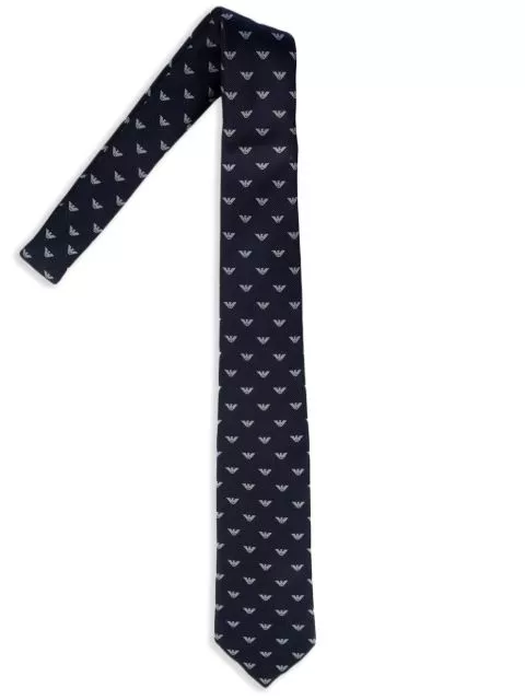 Emporio Armani logo-print tie Men 0127