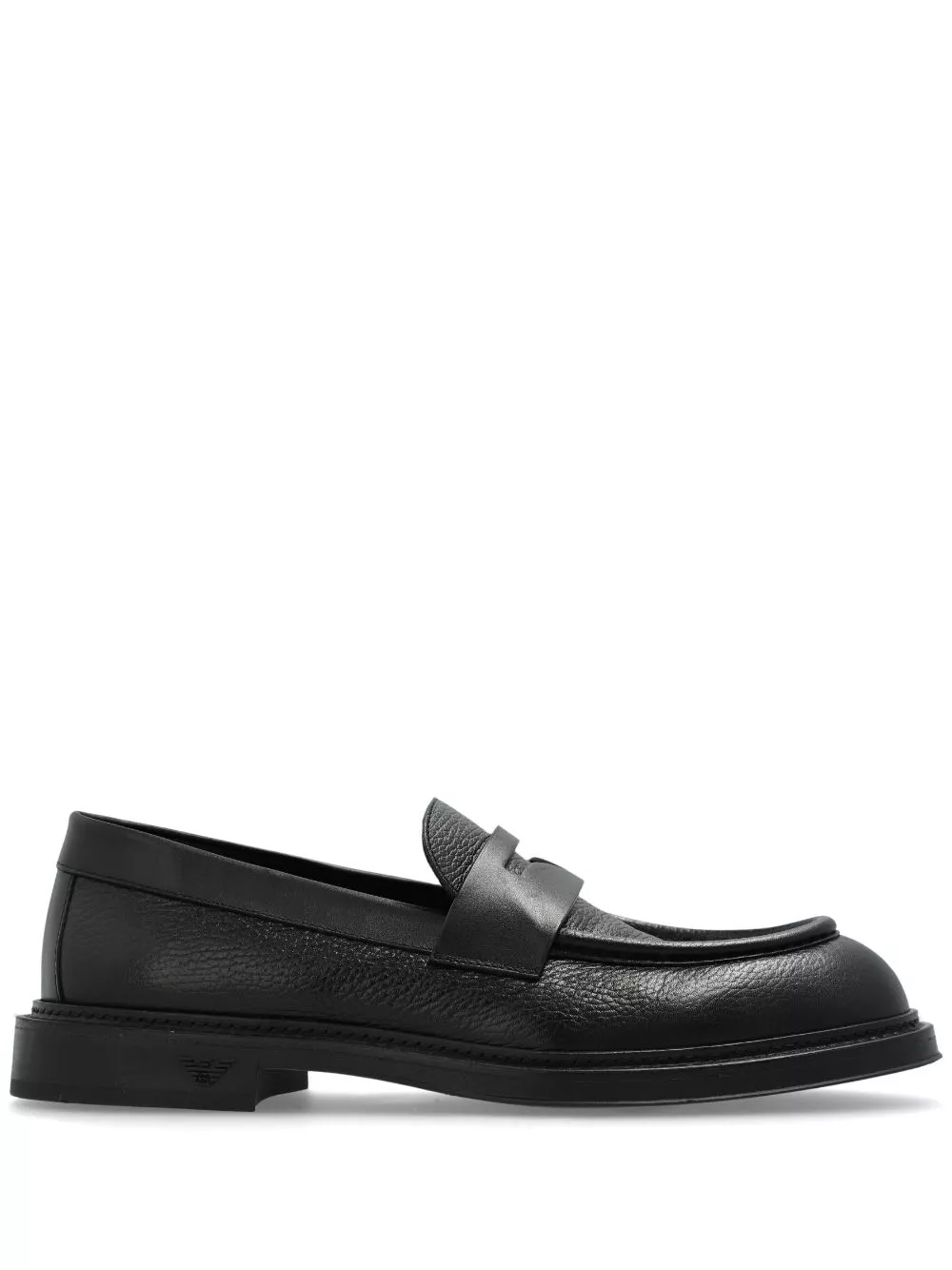 Cheap Emporio Armani leather penny loafers Men 0124