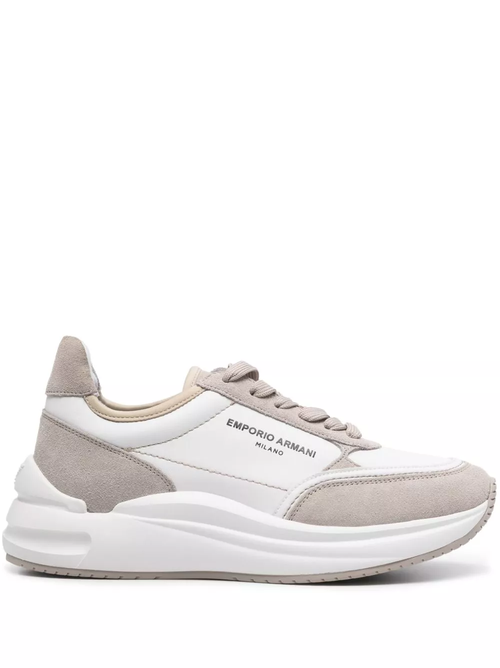 Emporio Armani raised logo-detail sneakers Women 0122