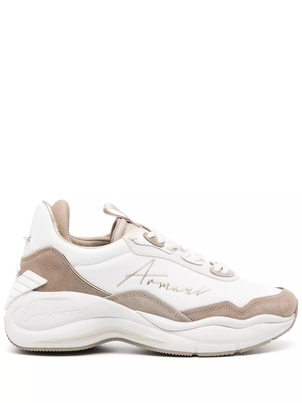 Cheap Emporio Armani logo-lettering chunky sneakers Women 0130