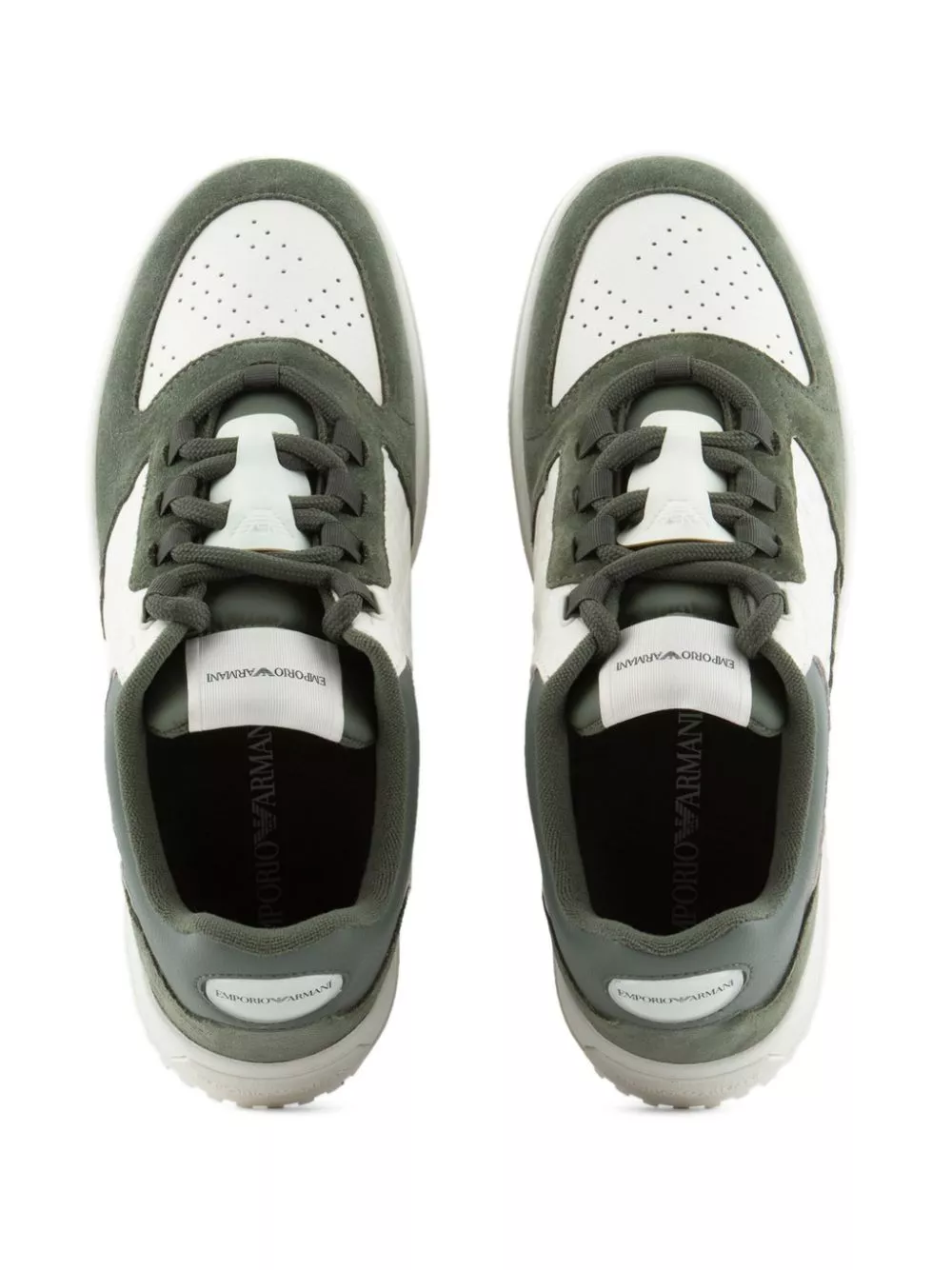 Cheap Emporio Armani logo-debossed panelled sneakers Men 0118