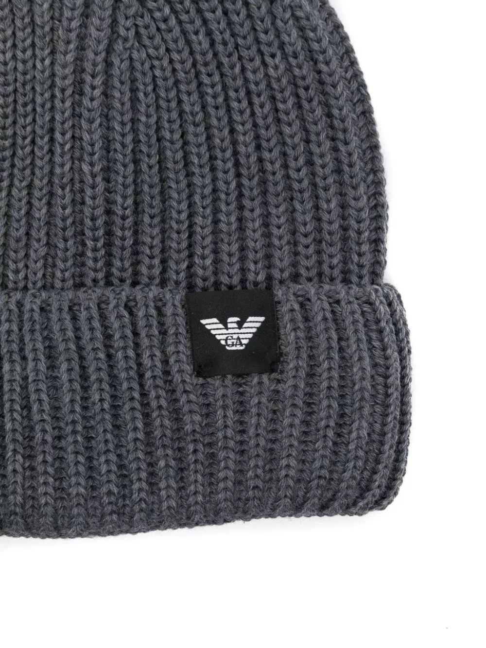 Cheap Emporio Armani logo-patch beanie hat Men 0116