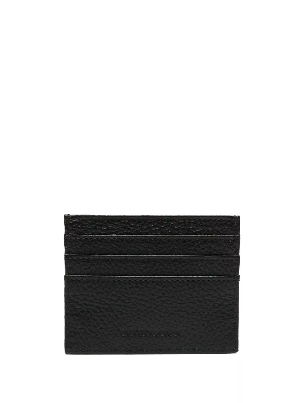 Affordable Emporio Armani logo-debossed leather cardholder Men 0116