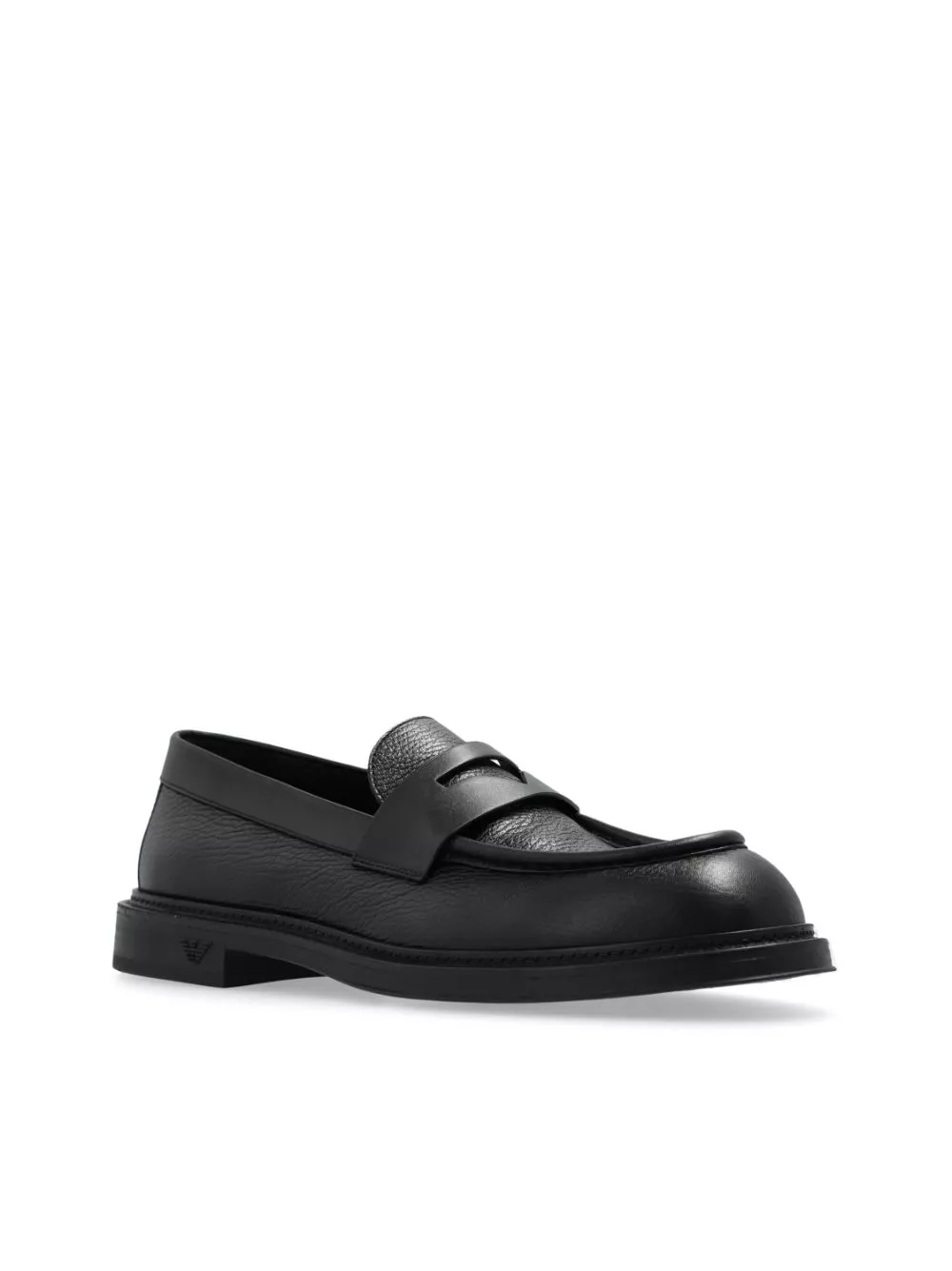 Cheap Emporio Armani leather penny loafers Men 0124