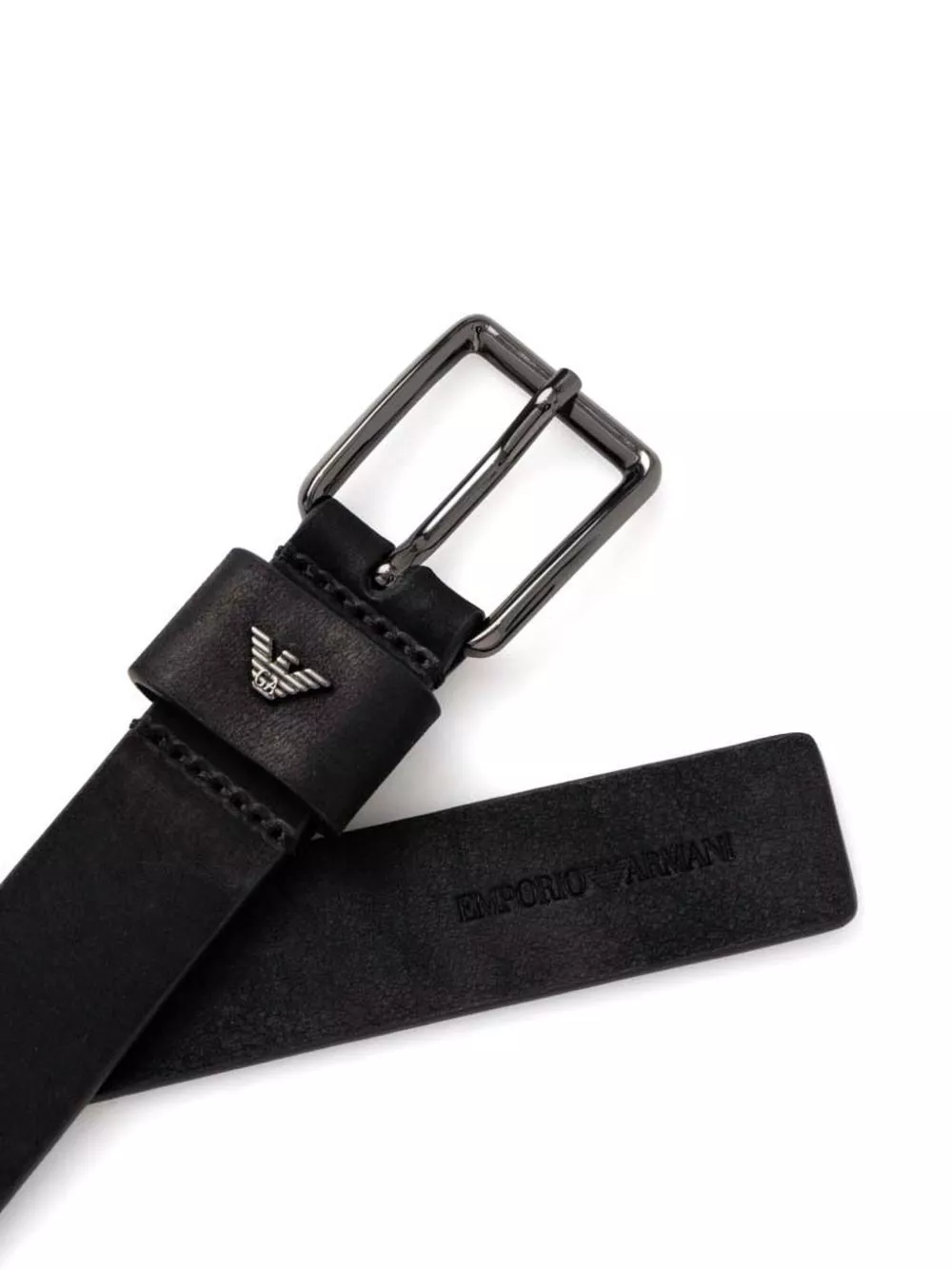 Affordable Emporio Armani logo-plaque belt Men 0116