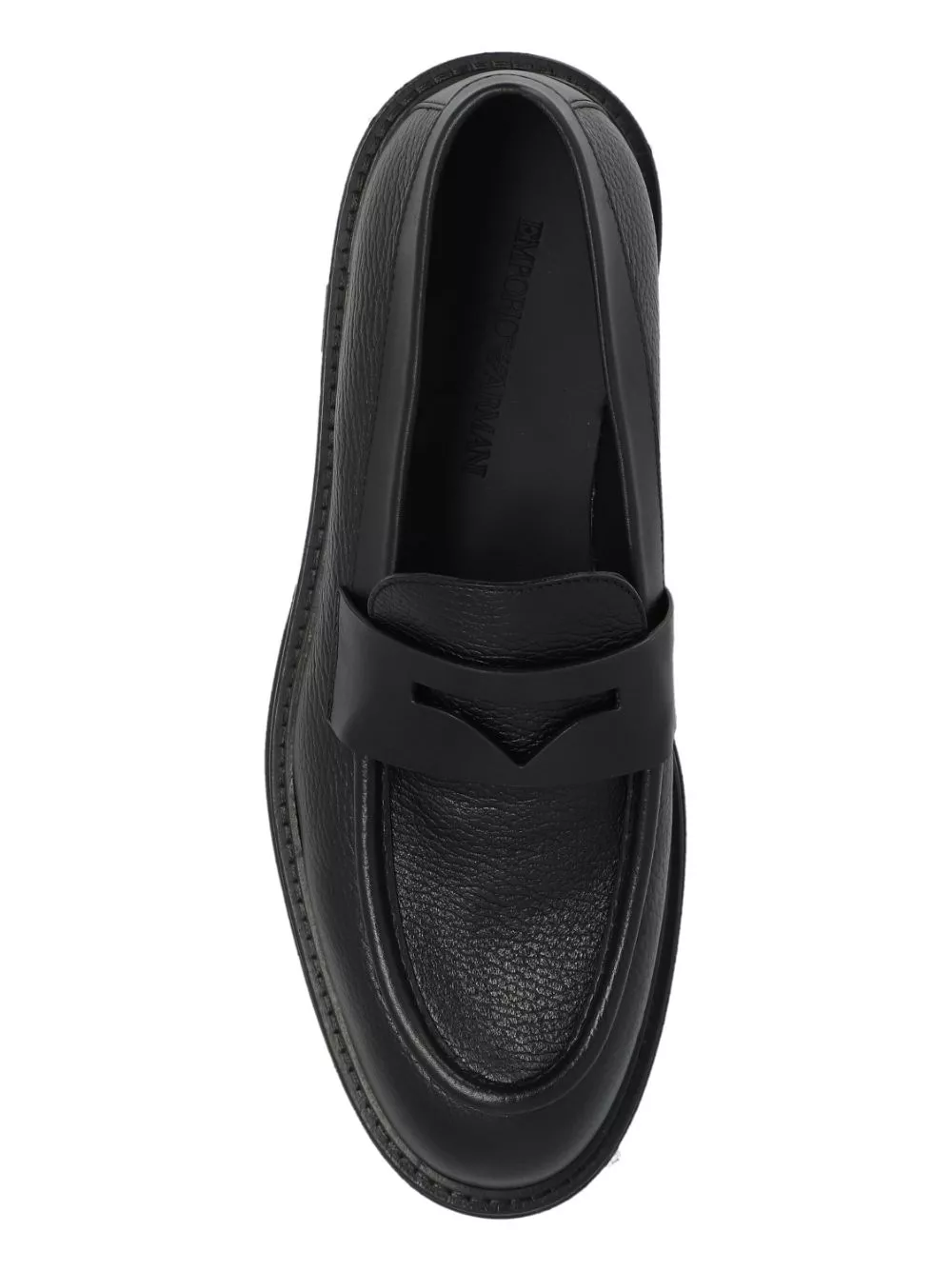 Cheap Emporio Armani leather penny loafers Men 0124