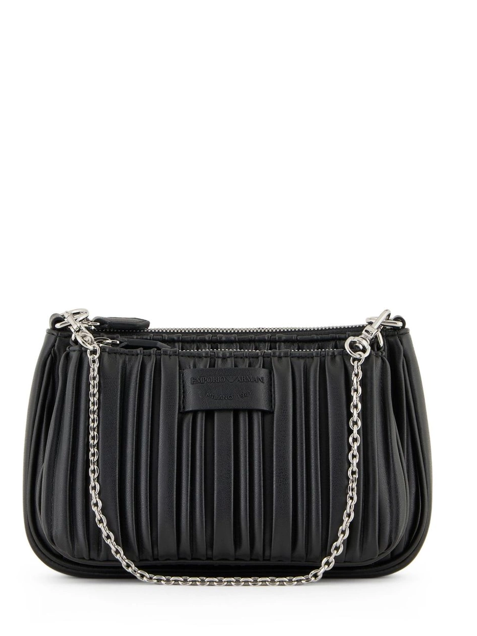 Affordable Armani Women pleated mini Emporio bag ASV double 0211