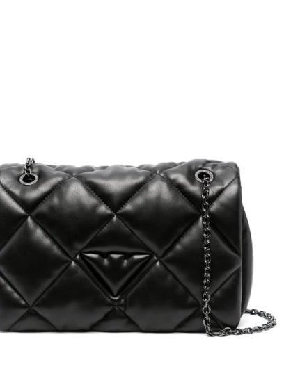 Affordable Armani Women logo-charm Emporio shoulder bag quilted 0212