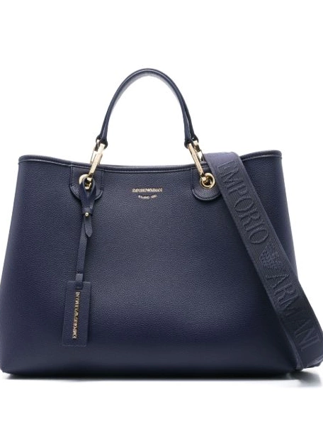 Affordable leather Emporio Armani Women bag logo-tag tote 0213