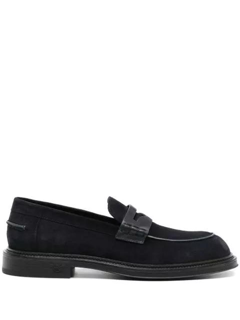 Affordable Emporio Armani penny-slot suede loafers Men 0202