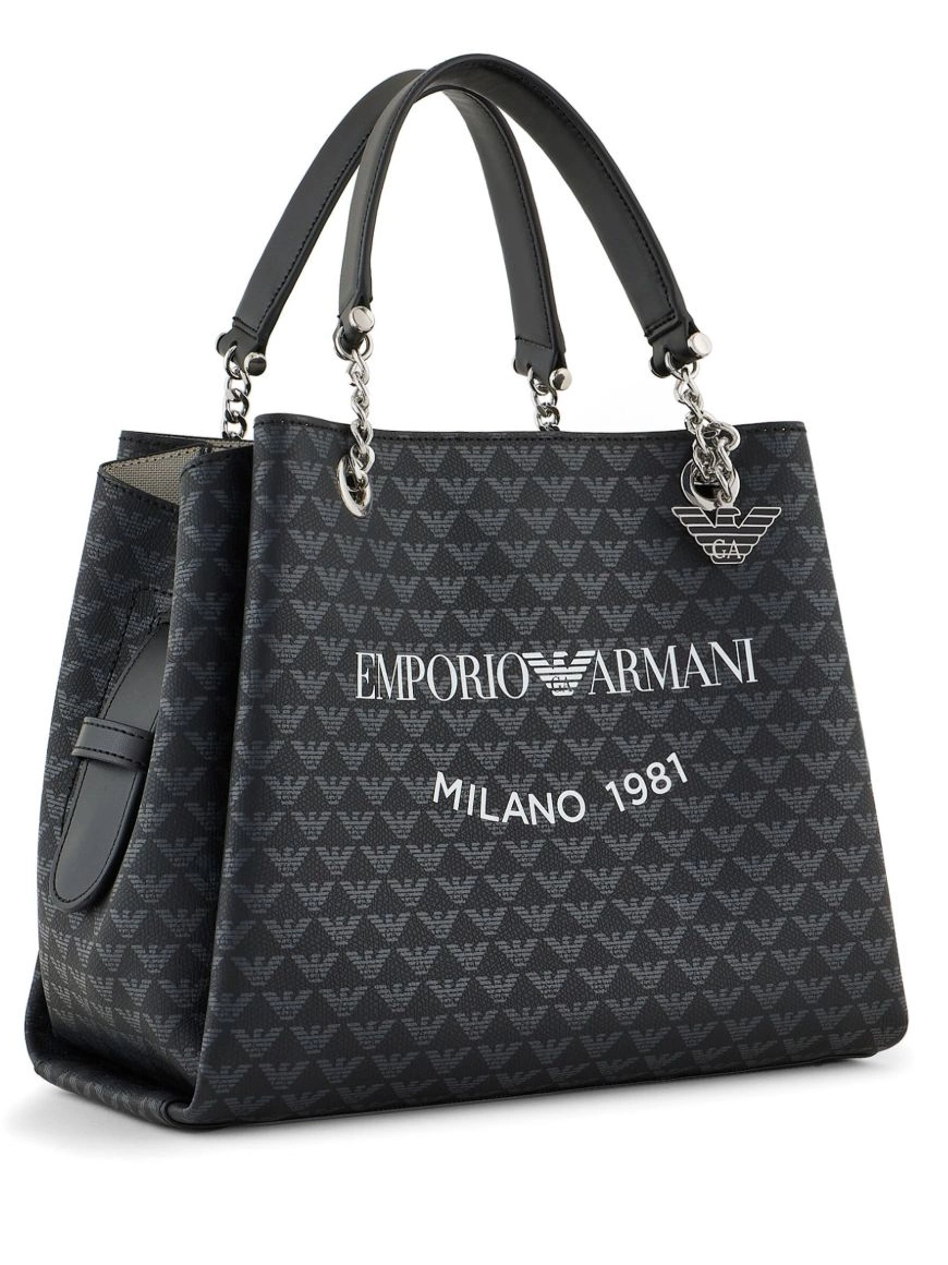 Cheap Armani Women 1981 Milano tote bag Emporio logo-print 0222