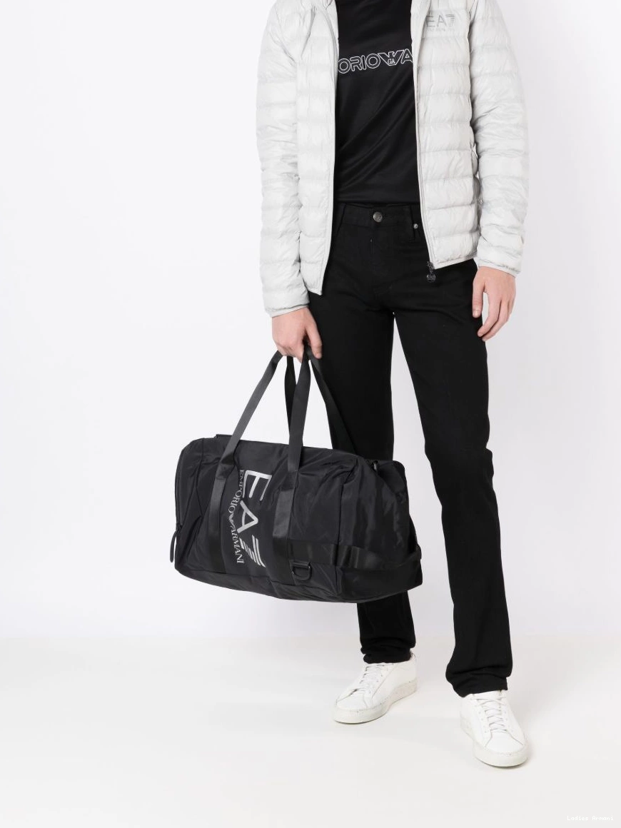 Affordable logo-print Ea7 holdall Armani Women Emporio zipped 0216