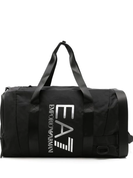 Affordable logo-print Ea7 holdall Armani Women Emporio zipped 0216