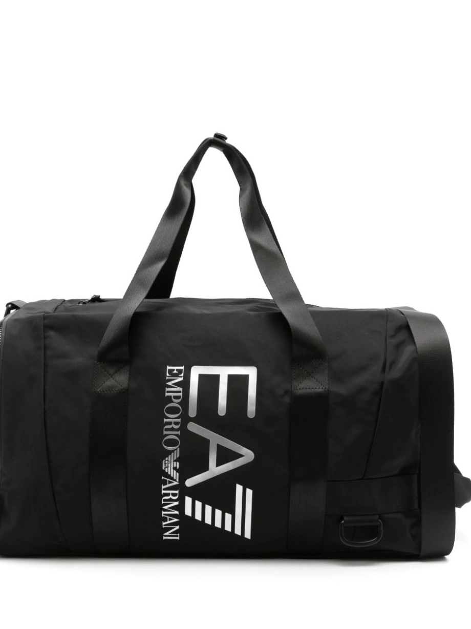 Affordable logo-print Ea7 holdall Armani Women Emporio zipped 0216