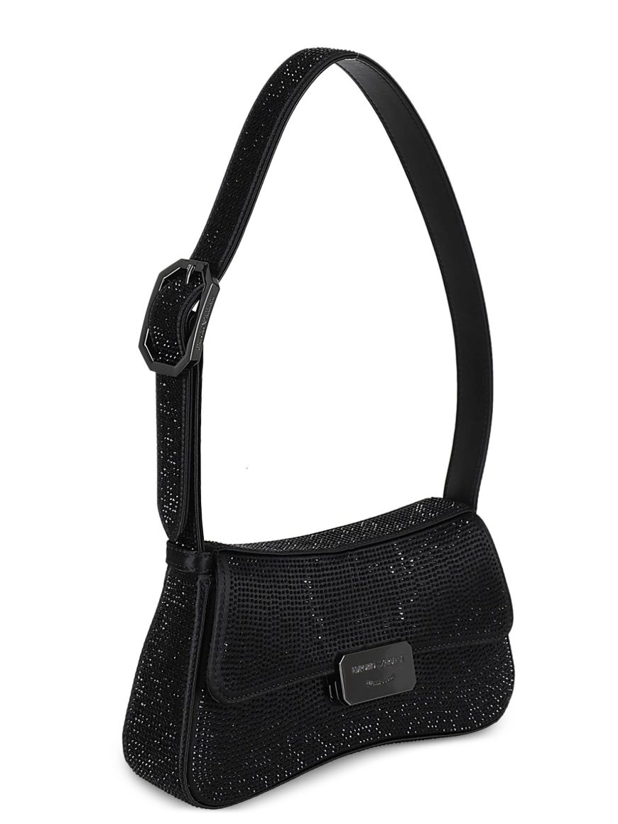 Affordable Emporio Armani shoulder rhinestone-embellished bag Women 0214