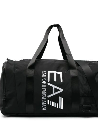 Affordable Ea7 holdall zipped Women logo-print Emporio Armani 0221