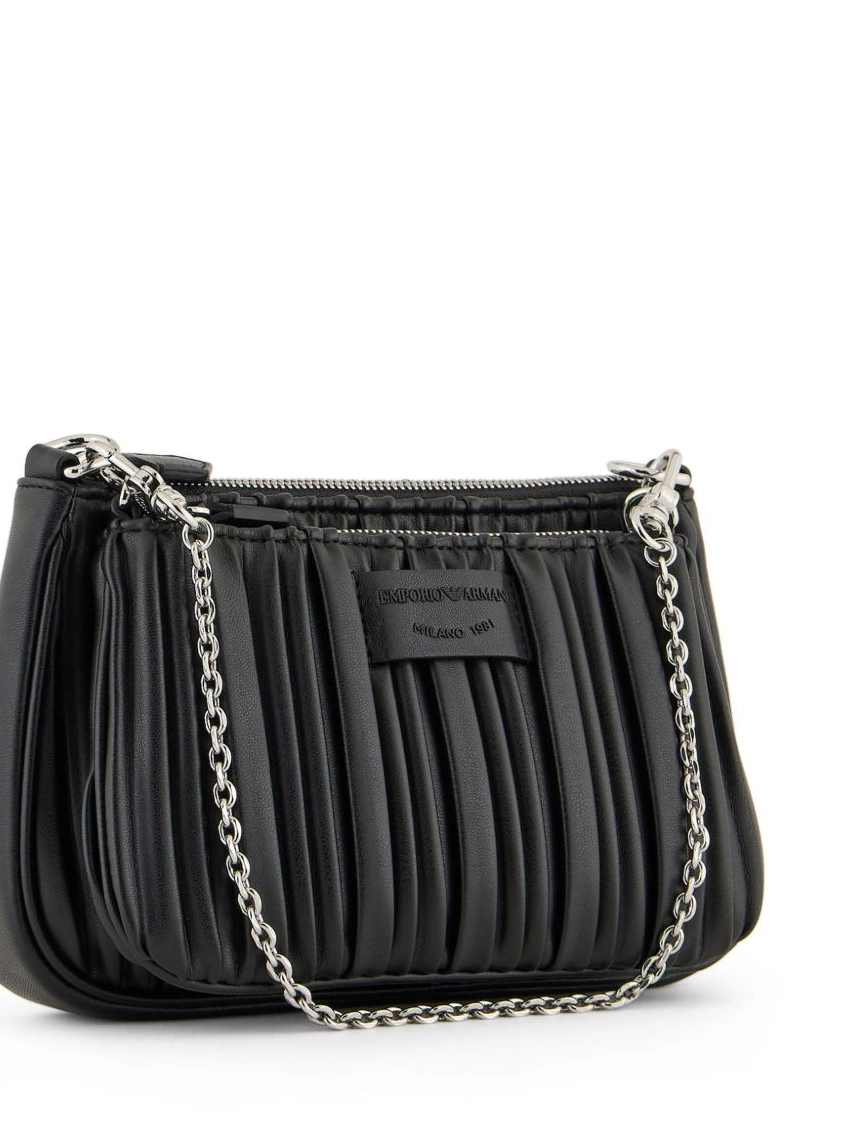 Affordable Armani Women pleated mini Emporio bag ASV double 0211