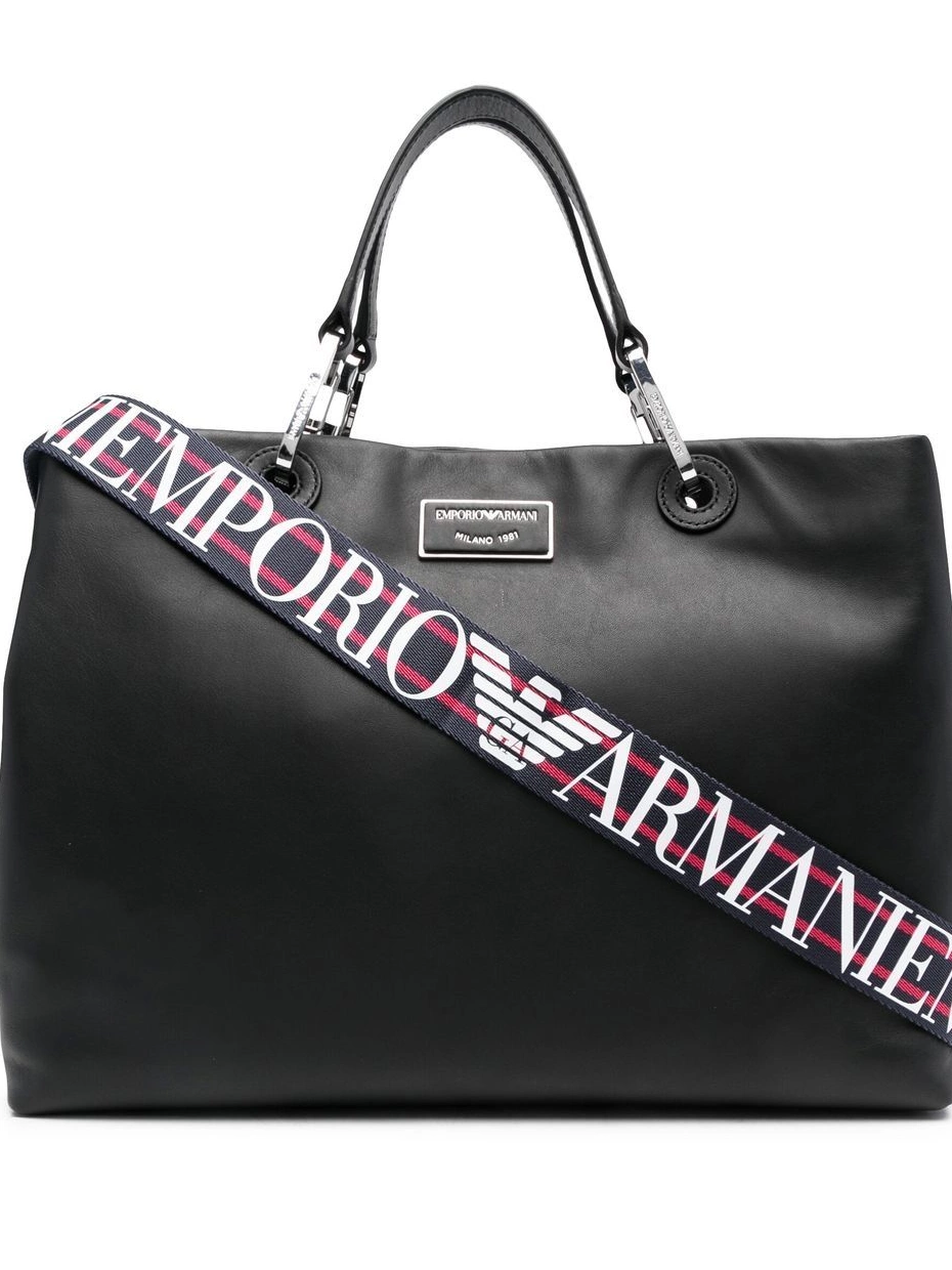 Affordable tote leather Armani bag Emporio logo-plaque Women 0215