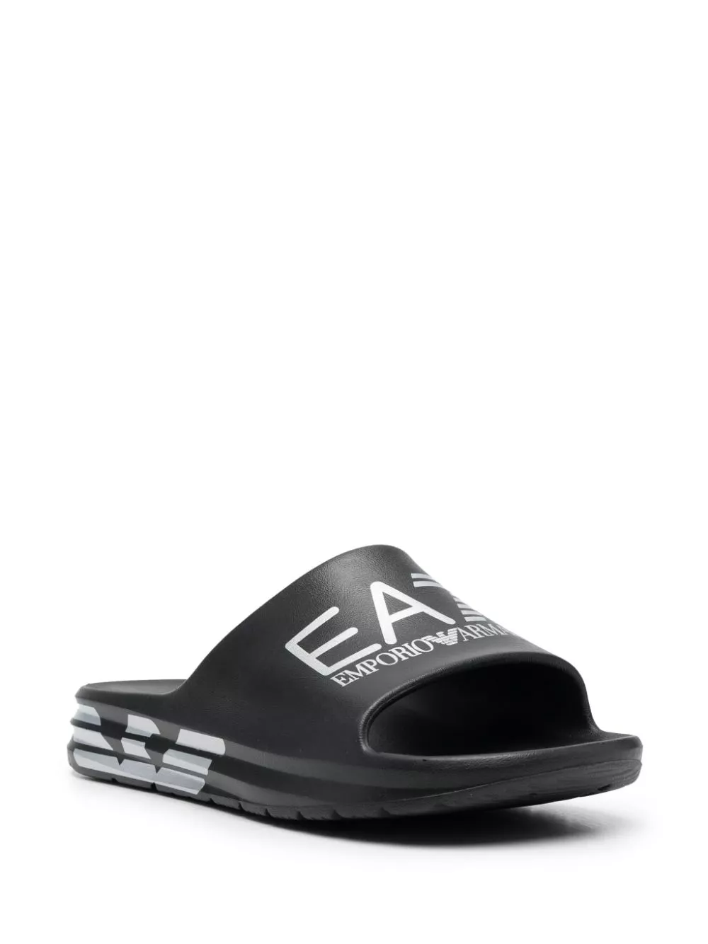 Affordable Ea7 Emporio Armani logo-print slip-on slides Men 0202