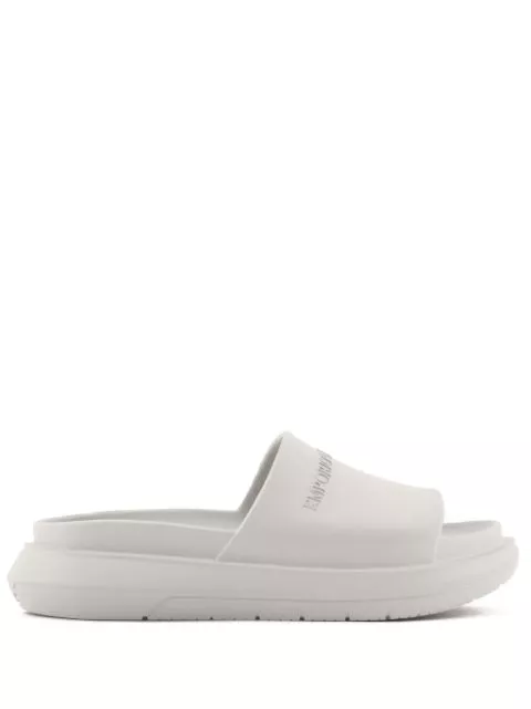 Affordable Emporio Armani logo-embossed slides Men 0202