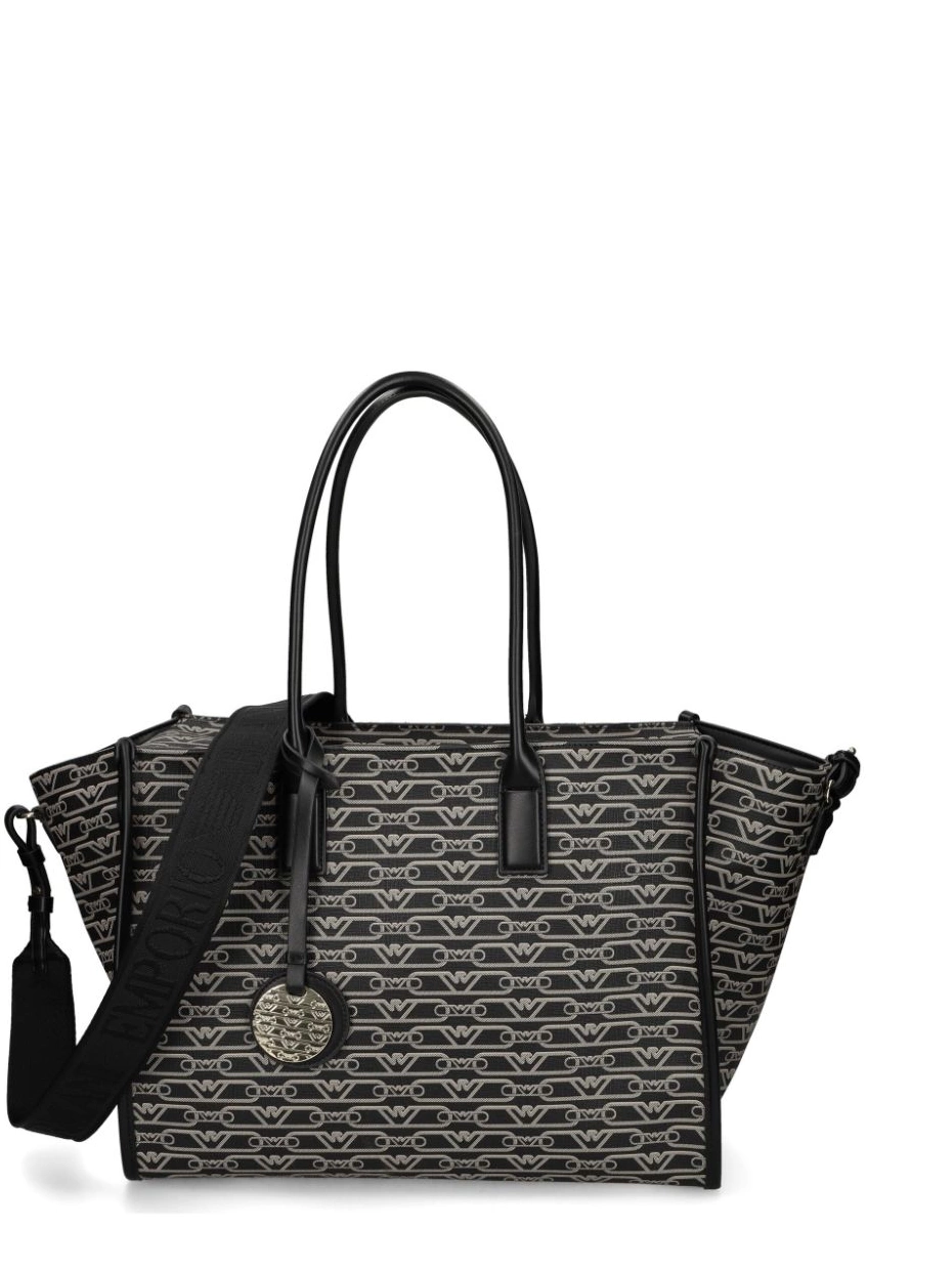 Cheap Emporio Women Jacquard-logo-motif bag Armani tote 0223