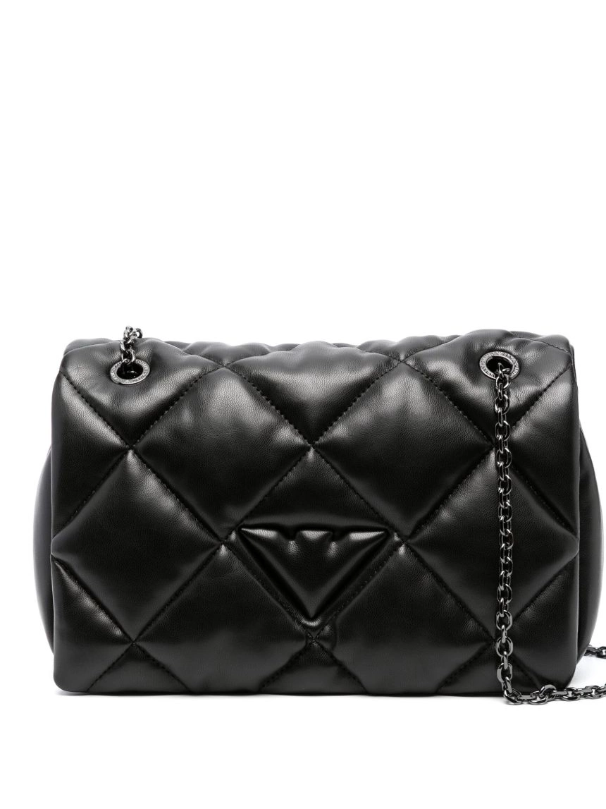 Affordable Armani Women logo-charm Emporio shoulder bag quilted 0212