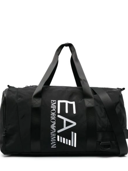 Affordable logo-print Armani Women holdall zipped Ea7 Emporio 0211